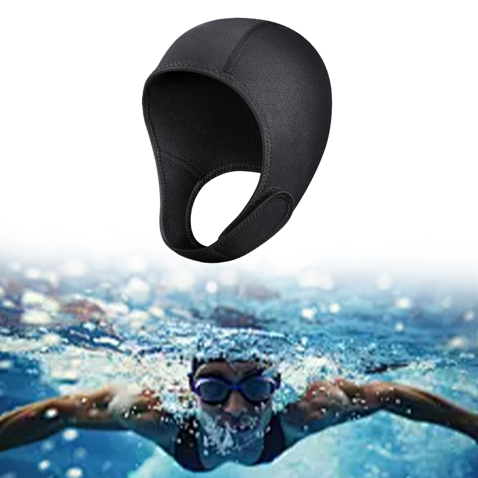Wetsuit 3Mm Neoprene - Scuba Dive Hood Swimming Cap 3mm
