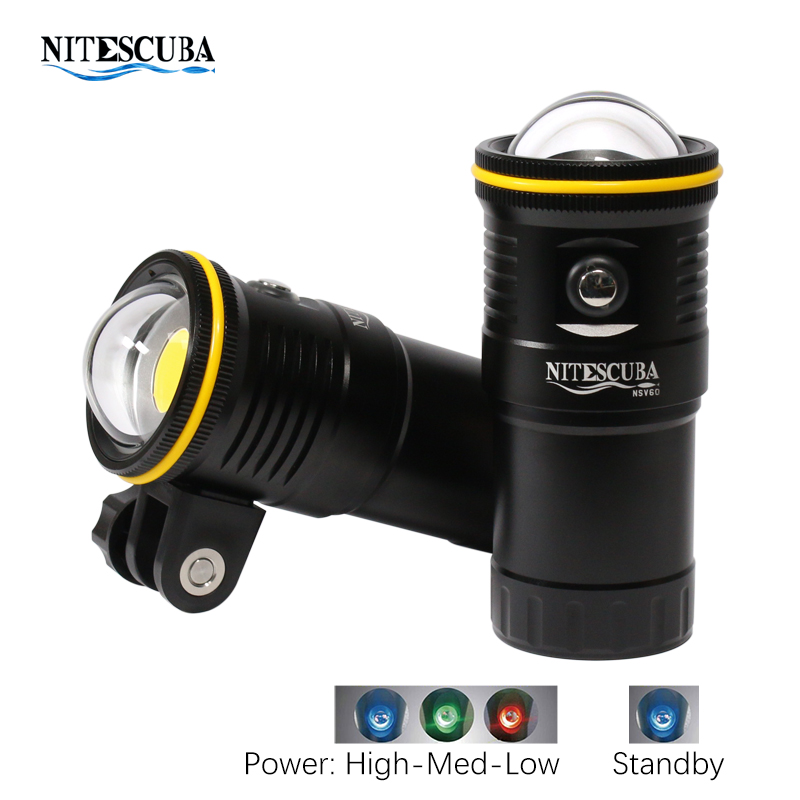 Nitescuba NSV60 LED Diving Vid - Underwater Flashlight review and price