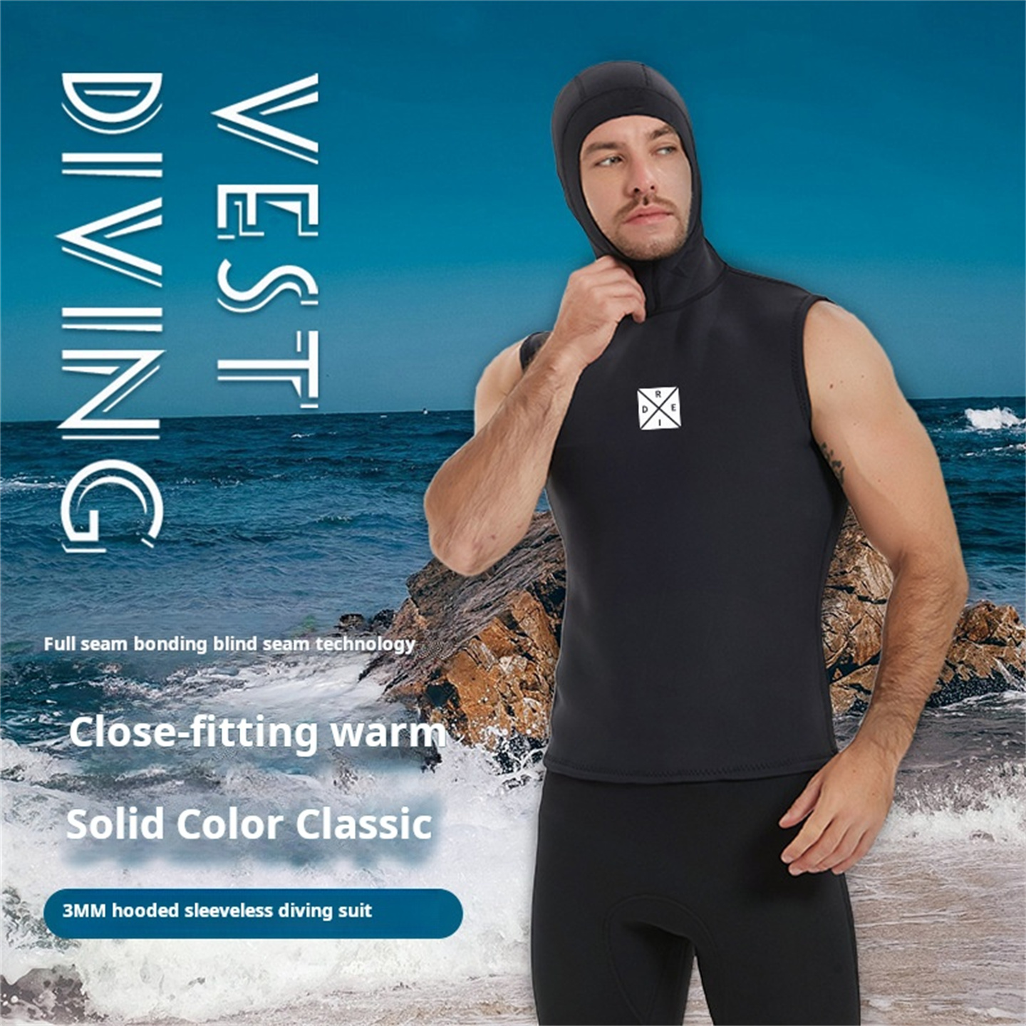 3mm Neoprene Hooded Diving Ves - Wetsuit 3Mm Neoprene review and price