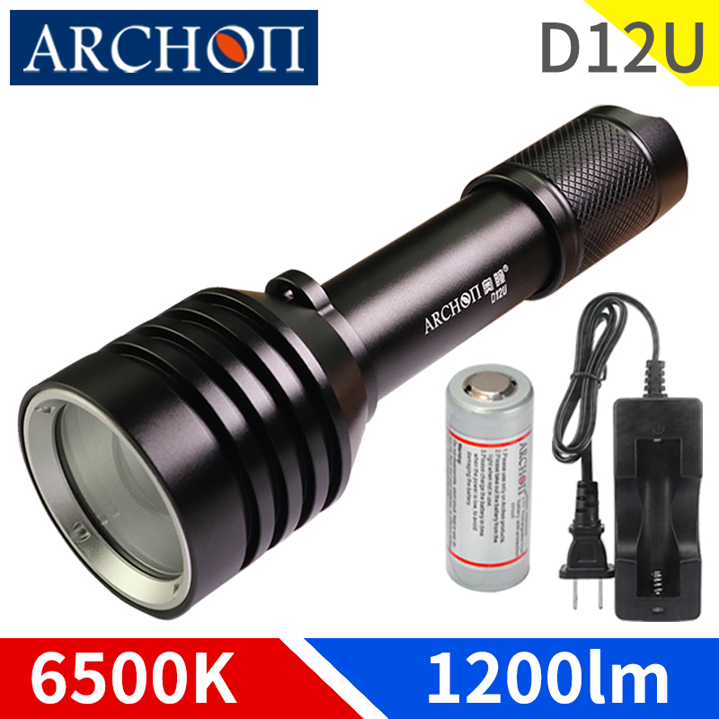 Archon D12u Rotating Zoom Divi - Underwater Flashlight review and price