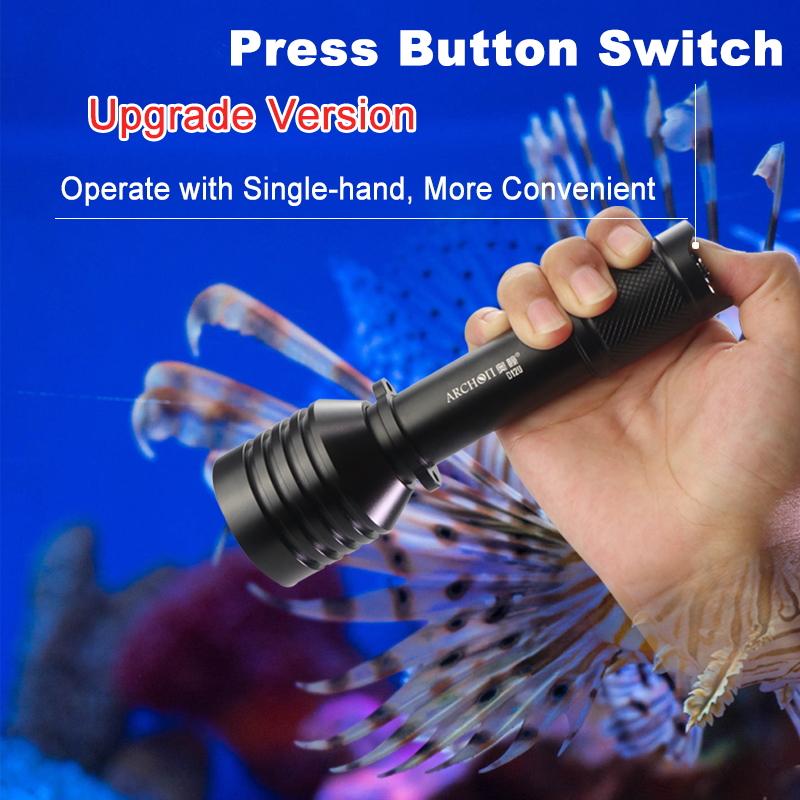 Archon D12u Rotating Zoom Divi - Underwater Flashlight review and price