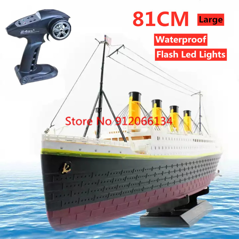 81CM Large Simulation RC Ship  - Underwater Flashlight review and price